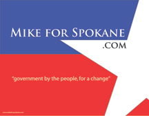 Mike For Spokane Card